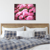 Toile Une mer de chrysanthèmes roses (Insitu(Chambre))