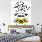 Toile Une mère est comme une fleur, mignonne cadeau de f (Insitu(Chambre))