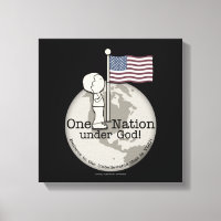 Une nation sous Dieu, petit garçon au drapeau amér