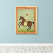 Toile Une noblesse moghole à cheval, vers 1790, du Larg (Insitu (Plancher de Bois))