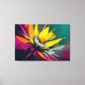 Toile Une odyssée florale – Fleur expressive en mouvemen (Recto)