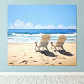 Toile Une paire dans le réalisme paradisiaque Peindre la (Insitu (Plancher de Bois))