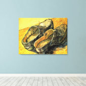 Toile Une paire de cloches en cuir par Vincent van Gogh (Insitu (Plancher de Bois))