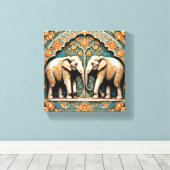 Toile Une paire de pachydermes (Insitu (Plancher de Bois))