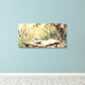 Toile Une pause au jardin (Insitu (Plancher de Bois))