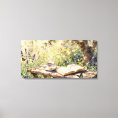 Toile Une pause au jardin (Recto)