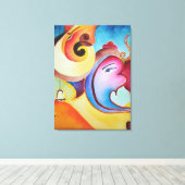 Toile Une peinture abstraite de Ganesha (Insitu (Plancher de Bois))