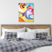 Toile Une peinture abstraite de Ganesha (Insitu(Chambre))