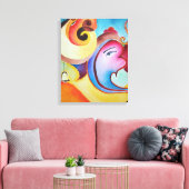 Toile Une peinture abstraite de Ganesha (Insitu(Salon))