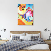 Toile Une peinture abstraite de Ganesha (Insitu(Chambre))