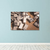 Toile Une pile de repas prêts à manger (Insitu (Plancher de Bois))