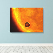 Toile Une planète de taille Jupiter (Insitu (Plancher de Bois))