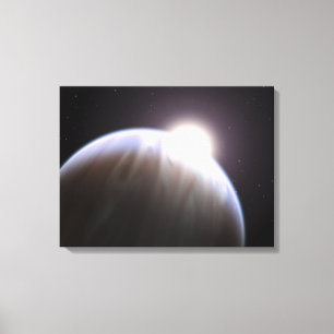 Toile Une planète extrasolar avec son étoile de parent