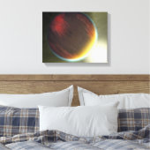 Toile Une planète nuageuse comme Jupiter qui orbite (Insitu(Chambre))