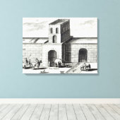 Toile Une porte de la Grande Muraille (Insitu (Plancher de Bois))