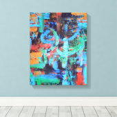 Toile Une Promenade Dans L'Art Abstrait De Wabi Sabi Dan (Insitu (Plancher de Bois))