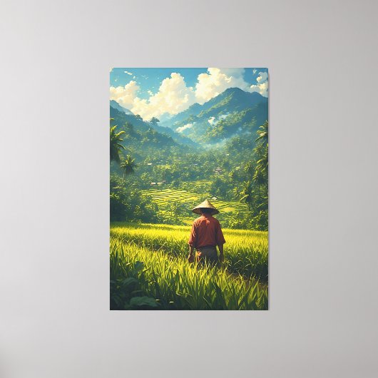 Toile Une récolte pacifique (Recto)