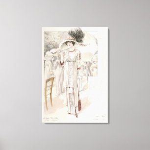 Toile Une robe de ville, des Grandes Modes de Paris