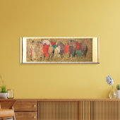 Toile Une salle avec des chevaux (Insitu(Salon))