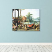 Toile Une satire de la folie de Tulip Mania (Insitu (Plancher de Bois))