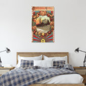 Toile Une scène de pays avec une frontière de production (Insitu(Chambre))
