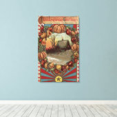 Toile Une scène de pays avec une frontière de production (Insitu (Plancher de Bois))