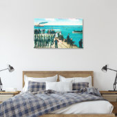 Toile Une scène de pêche avec une énorme prise (Insitu(Chambre))