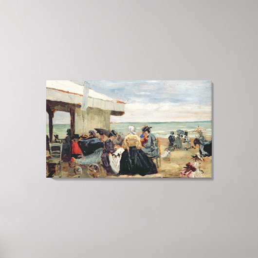 Toile Une Scène De Plage (Recto)