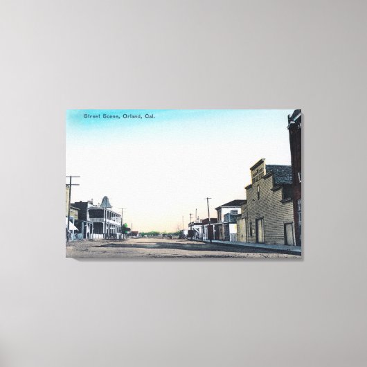 Toile Une scène de rue Orland, CA (Recto)