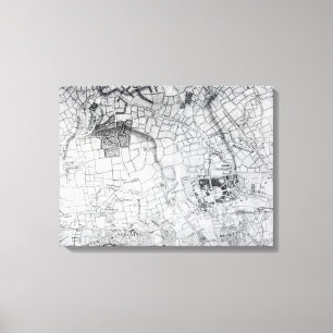 Toile Une section d'une feuille de l'enquête