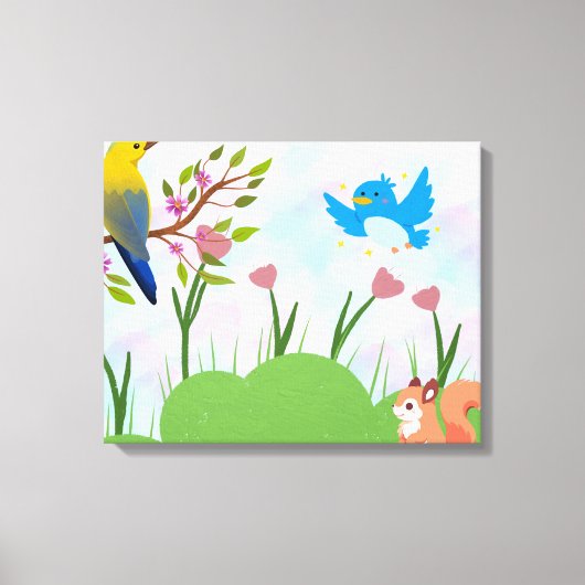 Toile "Une Serenade du printemps" (Recto)