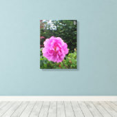Toile Une seule fleur rose (Insitu (Plancher de Bois))