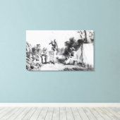 Toile Une soirée découverte (Insitu (Plancher de Bois))