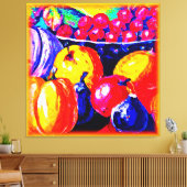 Toile Une Superbe Peinture À L'Huile De Fruité. Commande (Insitu(Salon))
