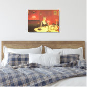 Toile Une table à dîner la nuit par John Singer Sargent (Insitu(Chambre))