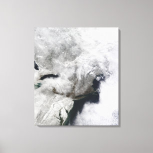 Toile Une tempête grave d'hiver