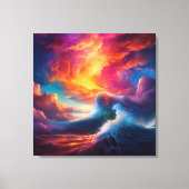 Toile Une tempête parfaite de couleurs (Recto)