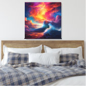 Toile Une tempête parfaite de couleurs (Insitu(Chambre))