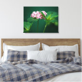 Toile Une touche de rose dans le vert (Insitu(Chambre))