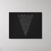 Toile Une tranche de chiffres Pi (Recto)