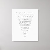 Toile Une tranche de numéros Pi (Recto)