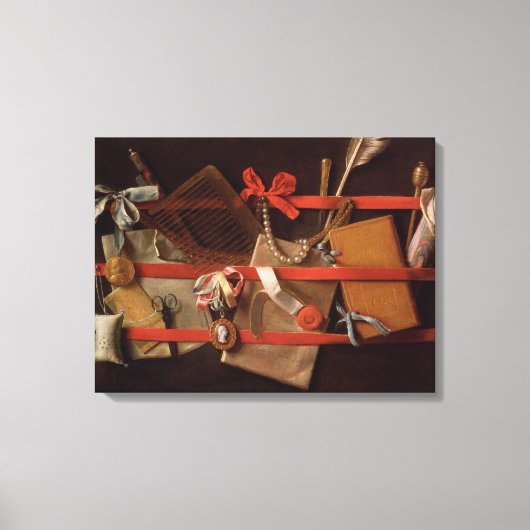 Toile Une trompe l'oeil des objets (Recto)