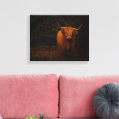 Toile Une vache écossaise des Highlands (Insitu(Salon))