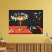 Toile Une vie morte d'une Tazza aux fleurs (Insitu(Salon))