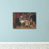 Toile Une visite pastorale (Insitu (Plancher de Bois))