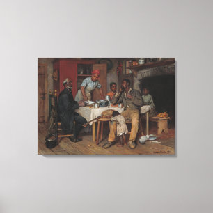 Toile Une visite pastorale