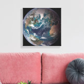 Toile Une vue complète de la Terre montrant les données  (Insitu(Salon))