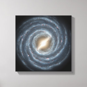 Toile Une vue de notre propre galaxie de manière