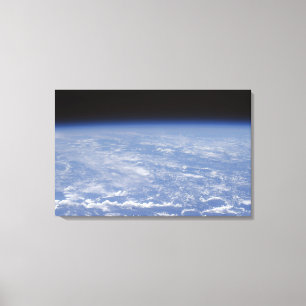 Toile Une vue oblique de l'atmosphère terrestre