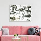 Toile Ungulata ou animaux à toit (Insitu(Salon))